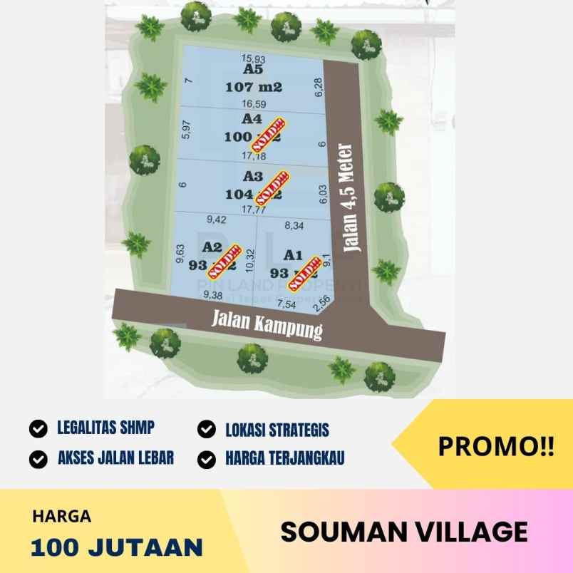 tanah murah hanya 100 jutaan di kalasan