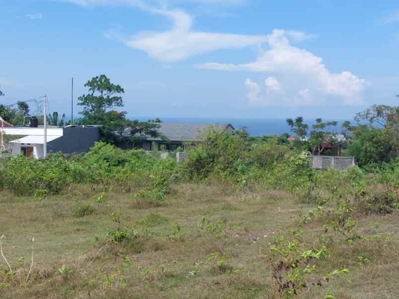 tanah ocean view di kawasan ungasan kuta selatan bali