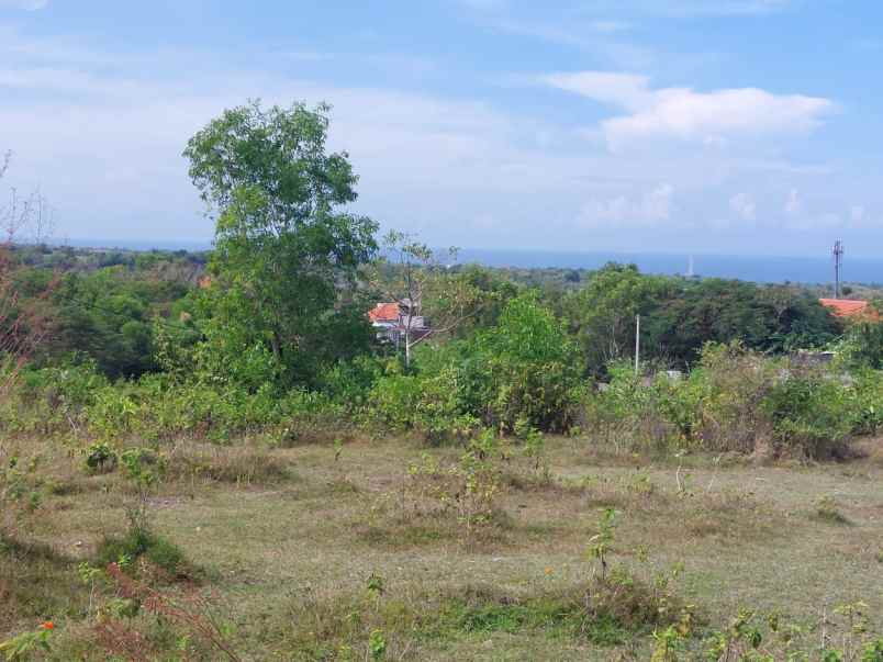 tanah ocean view di kawasan ungasan kuta selatan bali