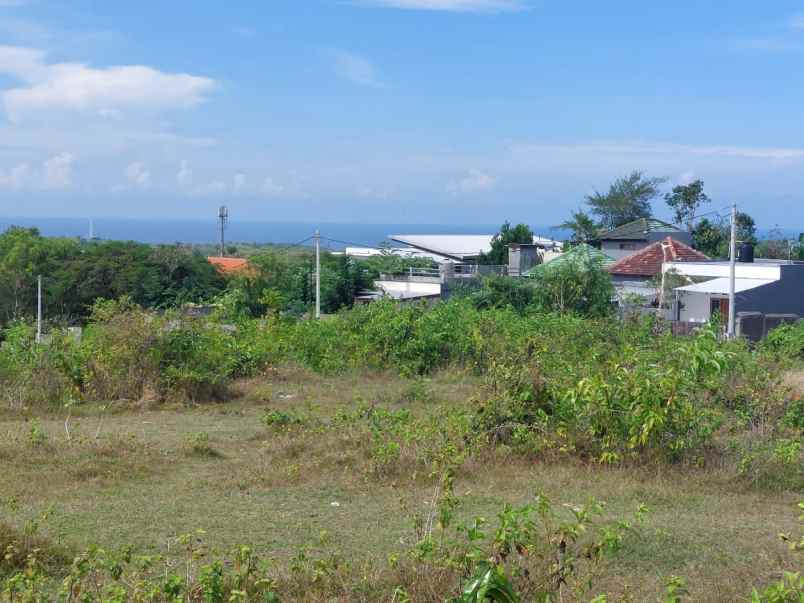 tanah ocean view di kawasan ungasan kuta selatan bali