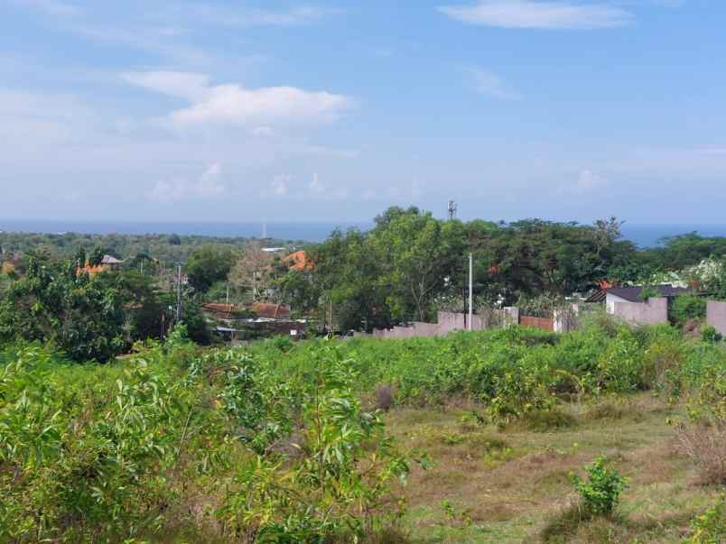 tanah ocean view di kawasan ungasan kuta selatan bali