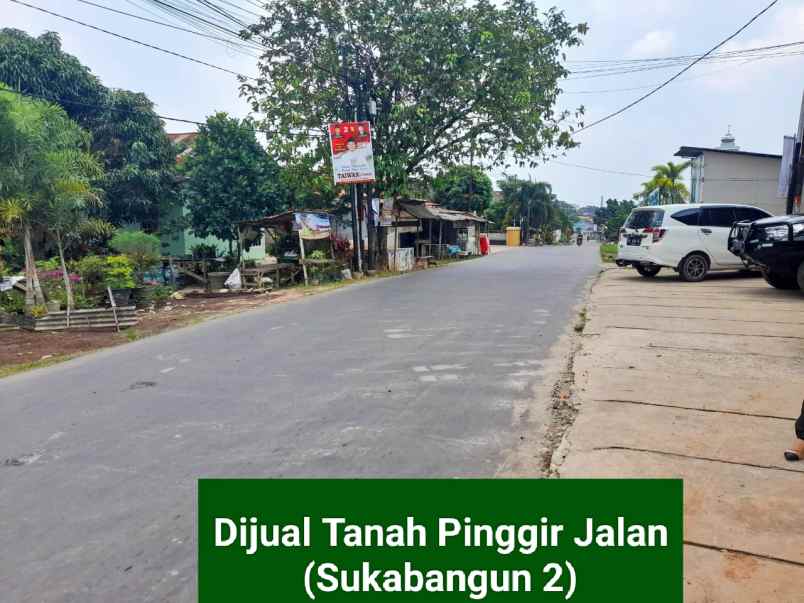 tanah palembang pinggir jalan sukabangun