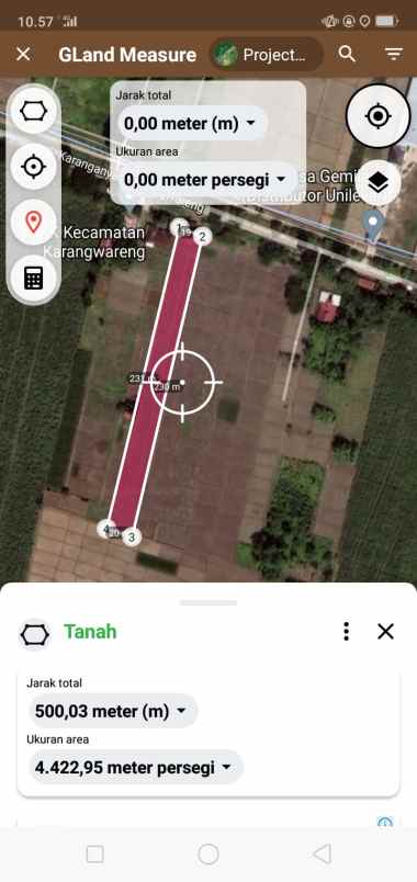 tanah pinggir jalan dijual