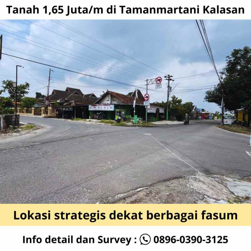 tanah shm pekarangan strategis murah di kalasan sleman