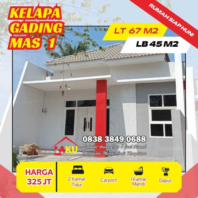 unit ready kav 3 griya kelapa gading mas 1 regency