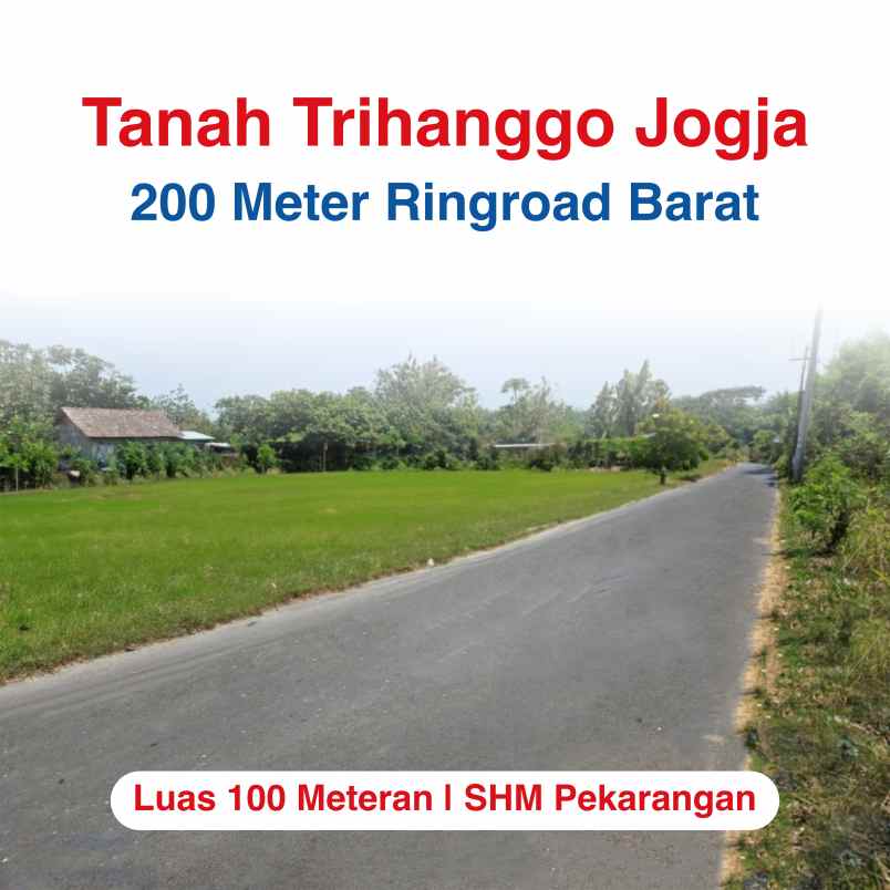 200 meter ringroad barat dijual tanah trihanggo sleman