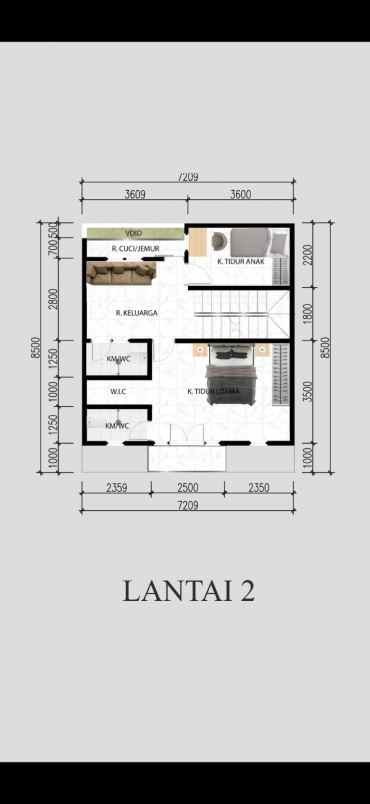 cluster rumah clasik modern 2 5 lantai rooftop
