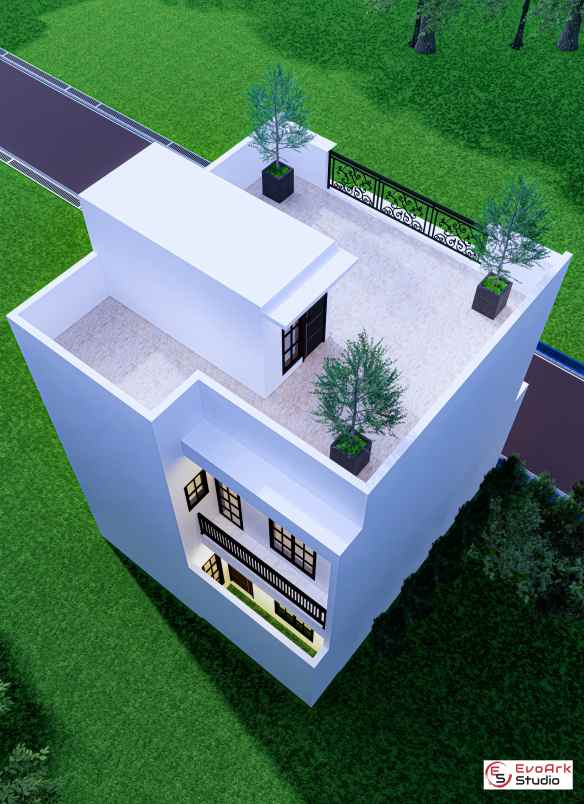 cluster rumah clasik modern 2 5 lantai rooftop