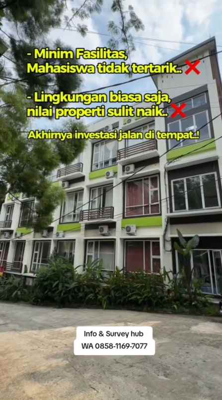 dijual apartemen kos dekat kampus ipb darmaga bogor