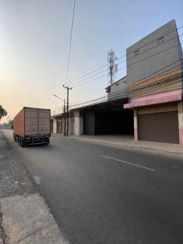 dijual gudang pinggir jalan di kaliabang bekasi