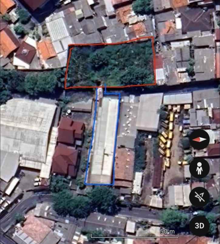 dijual ruko gudang kantor jl kemandoran