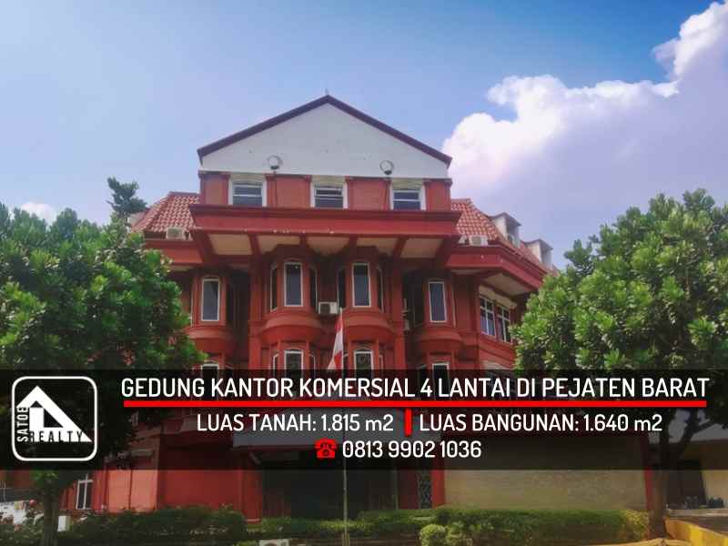 dijual ruko gudang kantor jl pejaten barat pasar