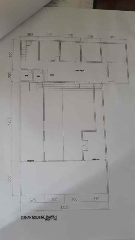 dijual ruko gudang kantor kebagusan pasar minggu