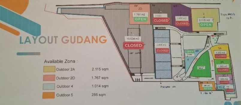dijual ruko gudang kantor rest area km 19 b tol