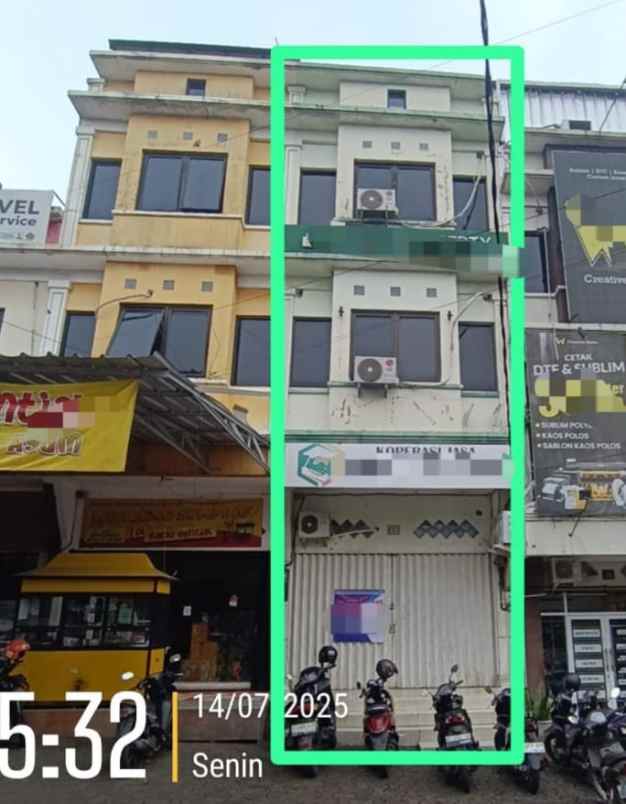 dijual ruko gudang kantor ruko komplek sindang