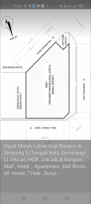 dijual ruko gudang kantor simapala sem teng semarang