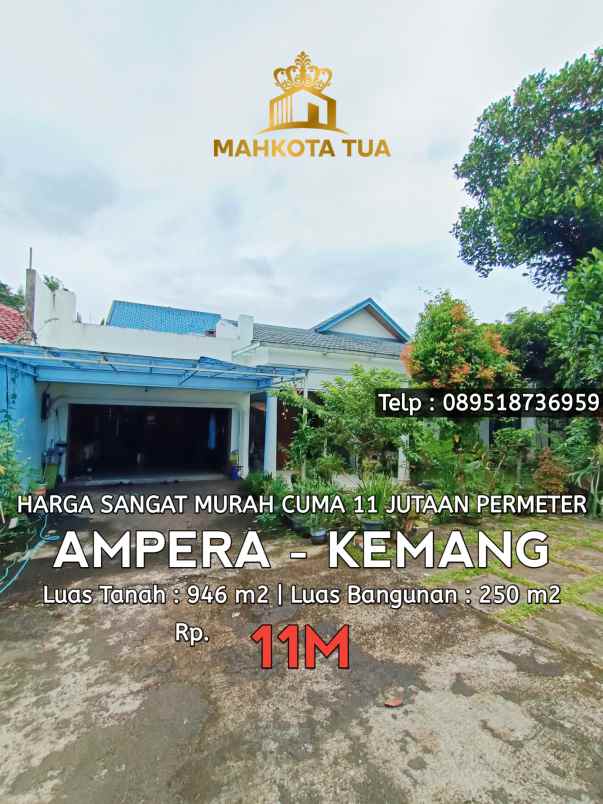 dijual rumah ampera