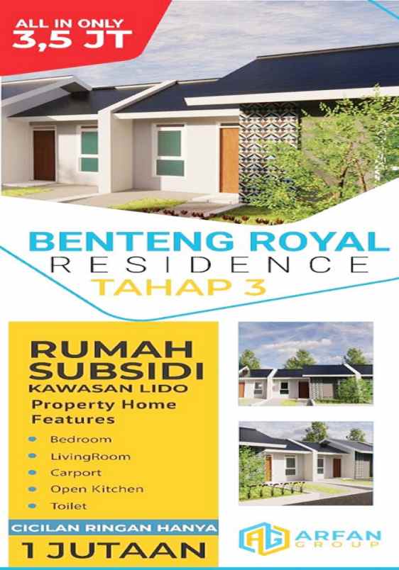 dijual rumah benteng royal residence