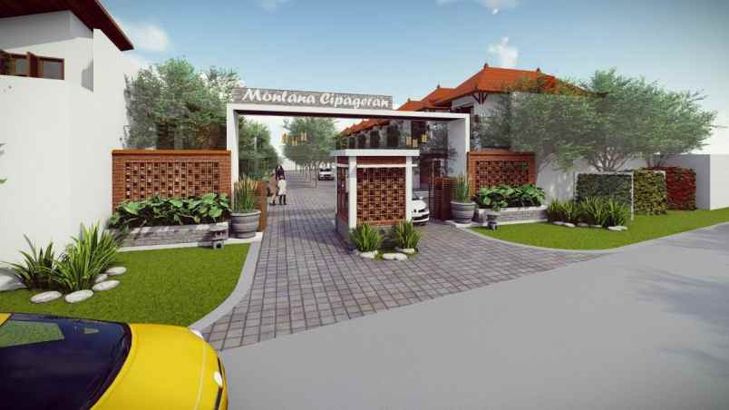 dijual rumah berkonsep tropikal bali di bandung barat