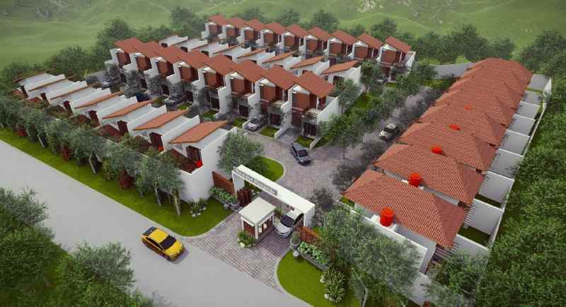 dijual rumah berkonsep tropikal bali di bandung barat