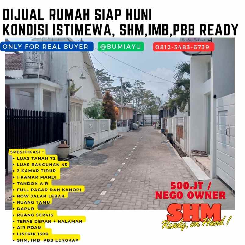 dijual rumah bumiayu