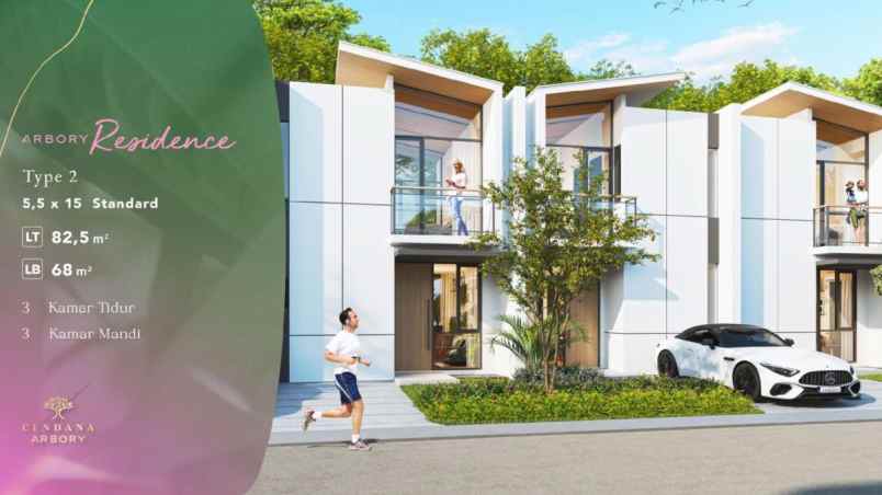 dijual rumah cendana arbory lippo homes