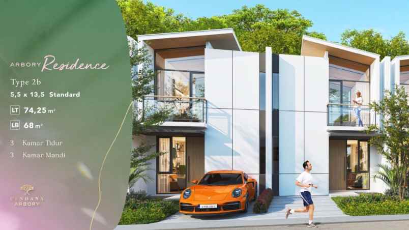 dijual rumah cendana arbory lippo homes