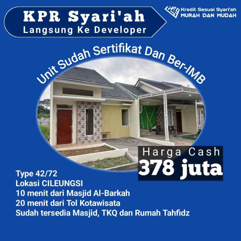 dijual rumah cileungsi