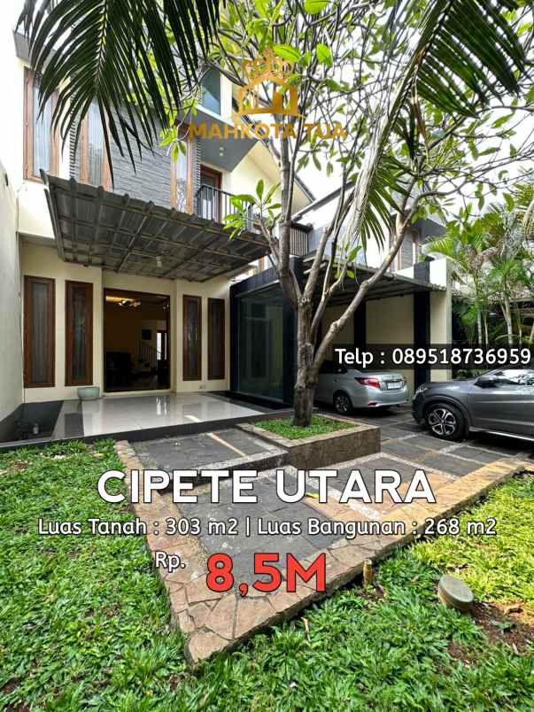 dijual rumah cipete utara