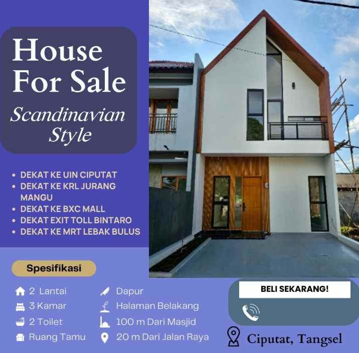 dijual rumah ciputat tangerang