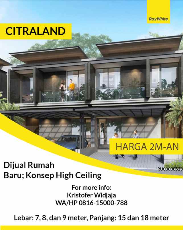 dijual rumah citraland surabaya