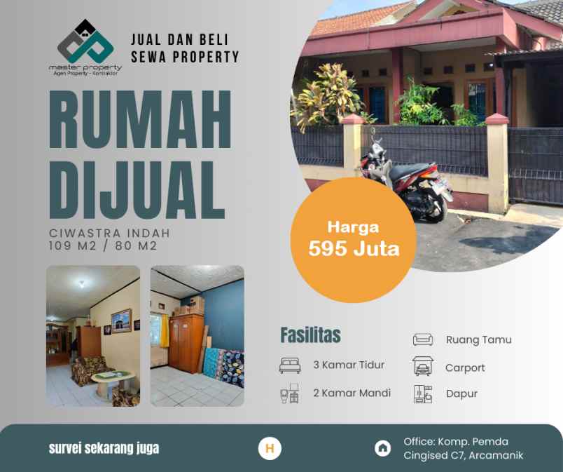 dijual rumah ciwastra indah