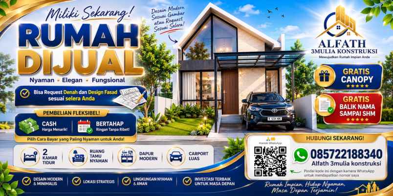 dijual rumah cluster discus perumahan