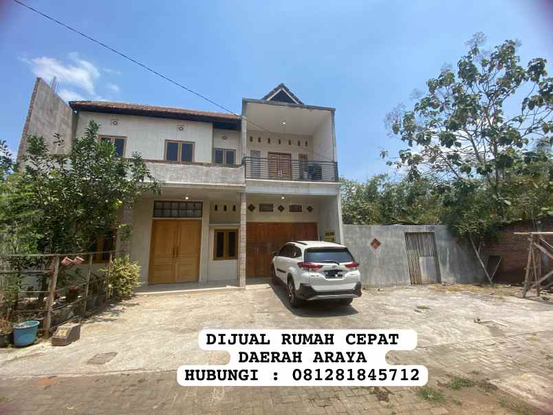 dijual rumah daerah araya kabupaten malang