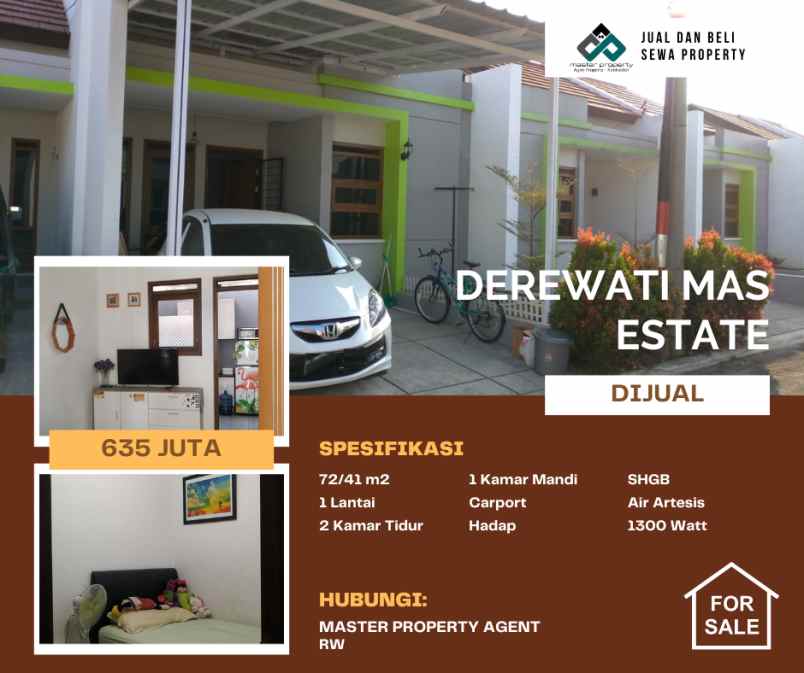 dijual rumah derwati mas estate