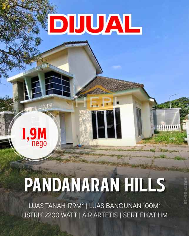 dijual rumah di pandanaran hills semarang