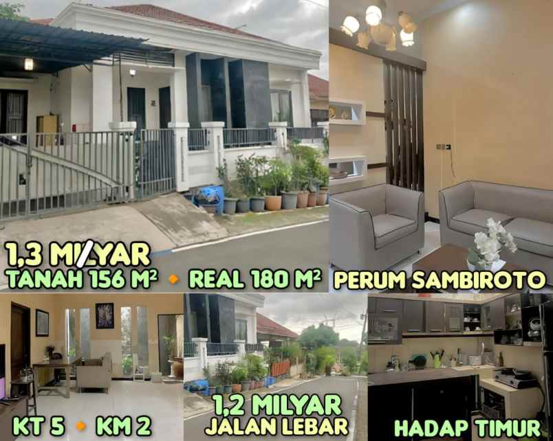 dijual rumah di perum sambiroto semarang