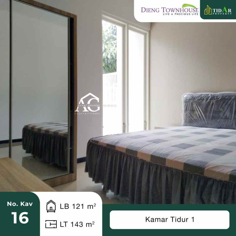 dijual rumah dieng townhouse kav 16