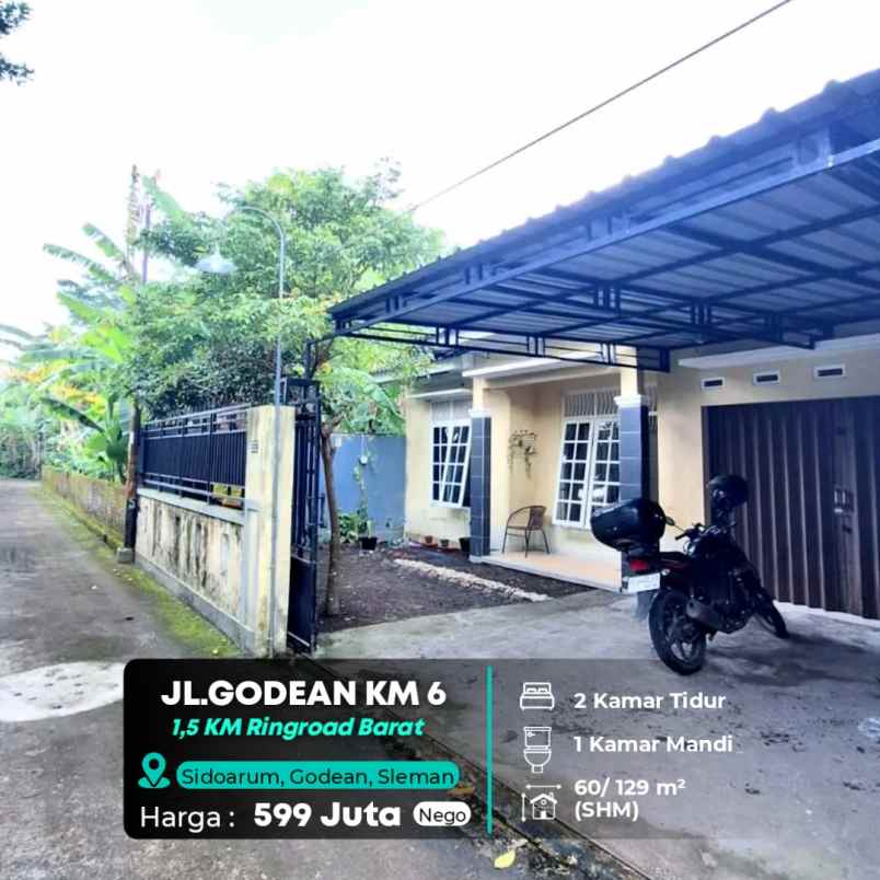 dijual rumah godean km 6