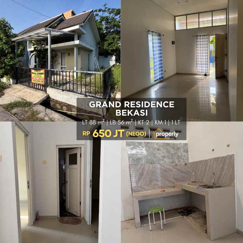 dijual rumah grand residence setu bekasi jawa barat