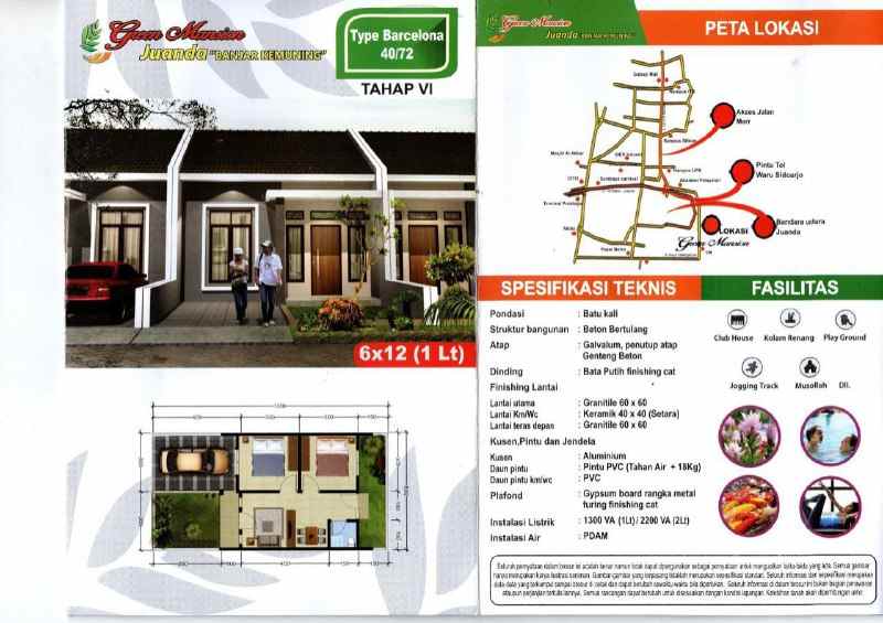 dijual rumah green mansiom juanda