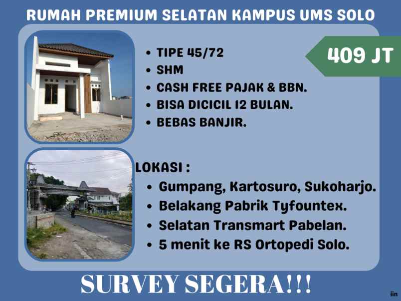 dijual rumah gumpang kartasura