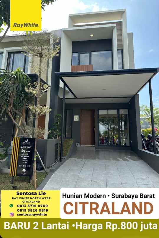 dijual rumah jalan north west citraland