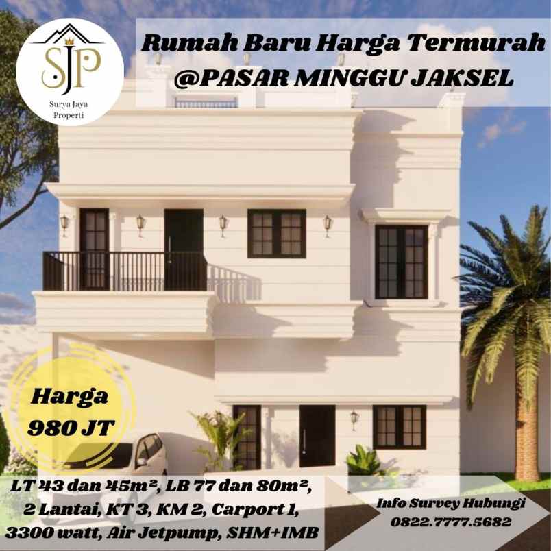 dijual rumah jatiraya pasar minggu