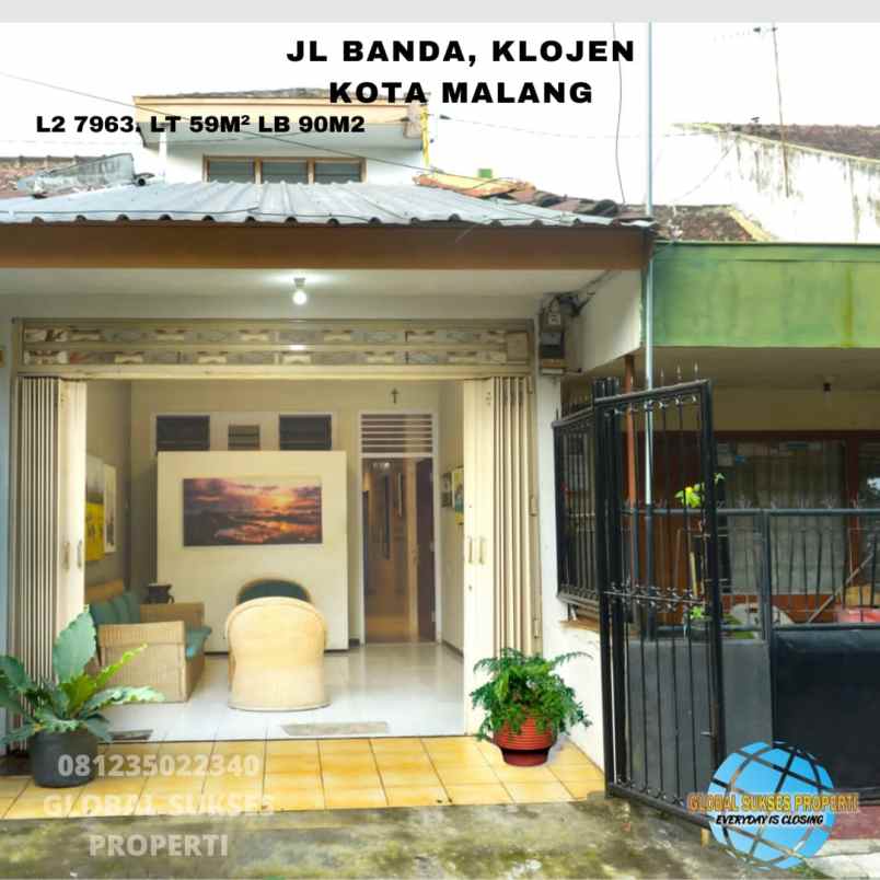 dijual rumah jl banda