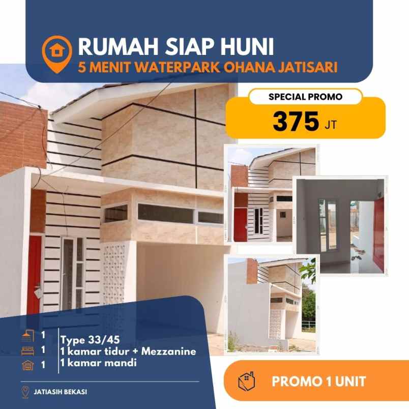 dijual rumah jl bulak jawa jatisari