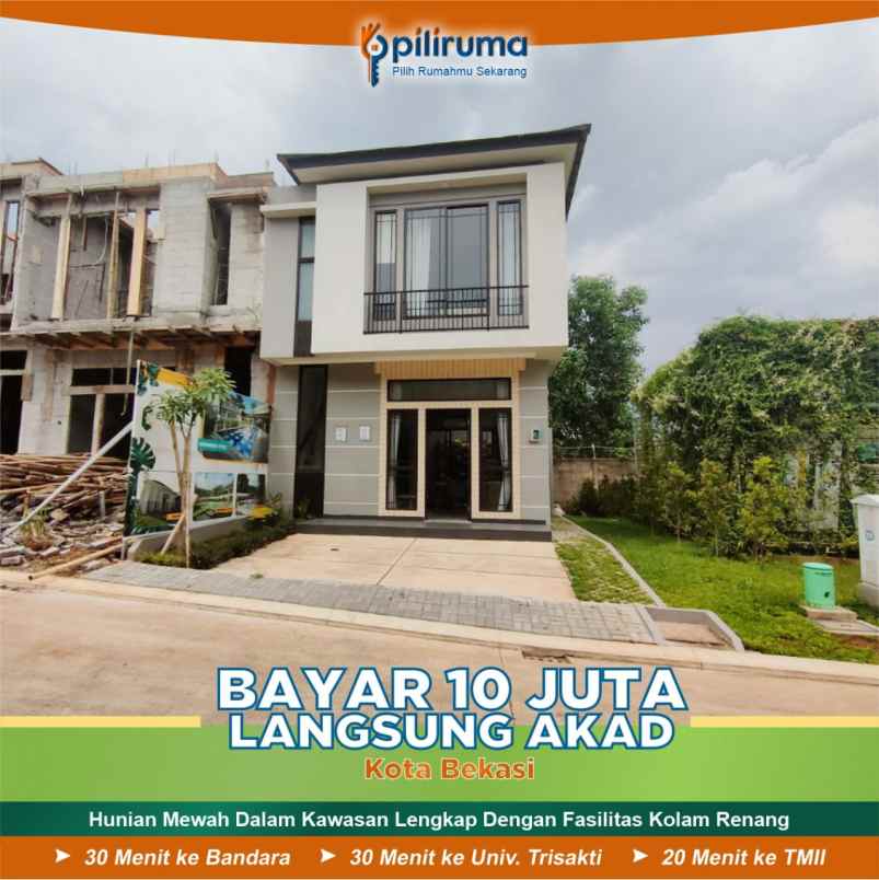 dijual rumah jl emerald terace jatisari