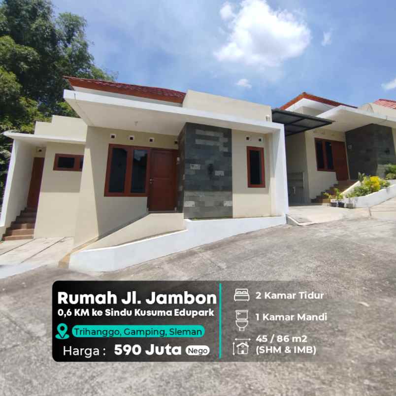 dijual rumah jl jambon