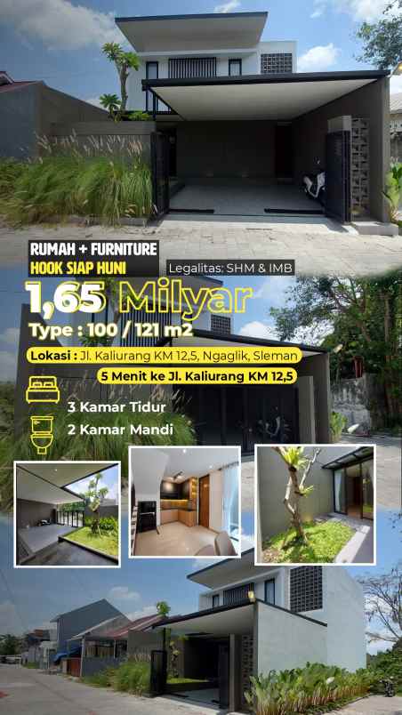 dijual rumah jl kaliurang km 12 5