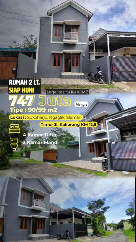 dijual rumah jl kaliurang km 12 5